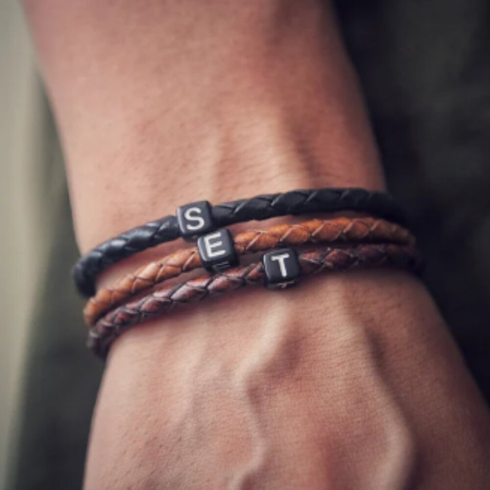 Bracelet Engraved With The First Letter Of The Name